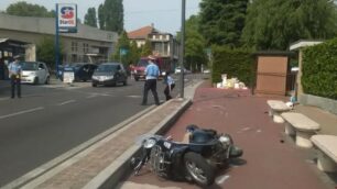 Incidente stradale Cesano Maderno venerdì 9 giugno
