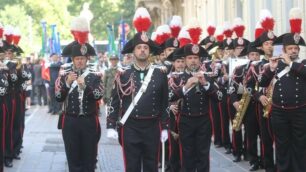 La Fanfara dei carabinieri in centro a Monza