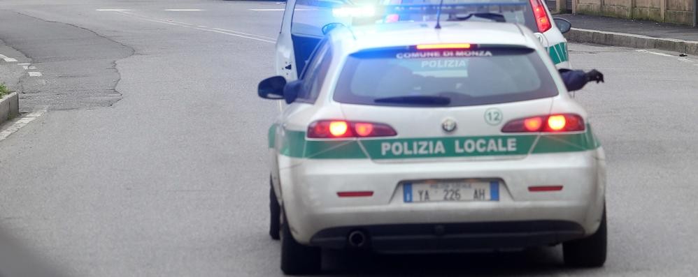 Una pattuglia della polizia locale