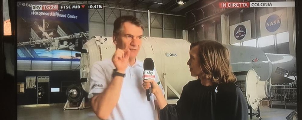 Verano Brianza, servizio Sky su Paolo Nespoli in partenza per la missione spaziale