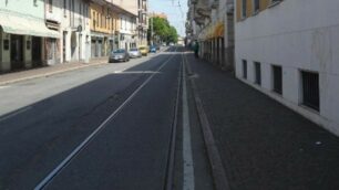 Rotaie del tram a Desio