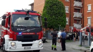 I vigili del fuoco in via della Valletta