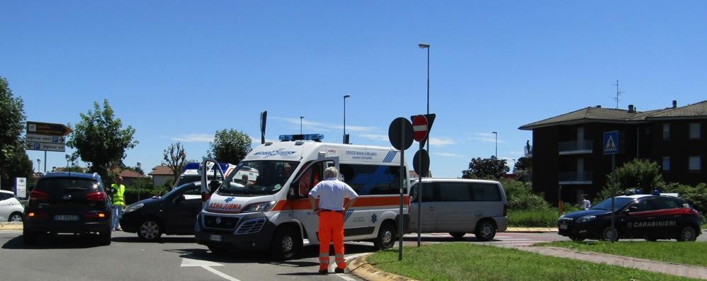 L’incidente di Giussano Foto Edoardo Terraneo