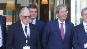 Il presidente del consiglio Paolo Gentiloni alla Caimi di Nova Milanese