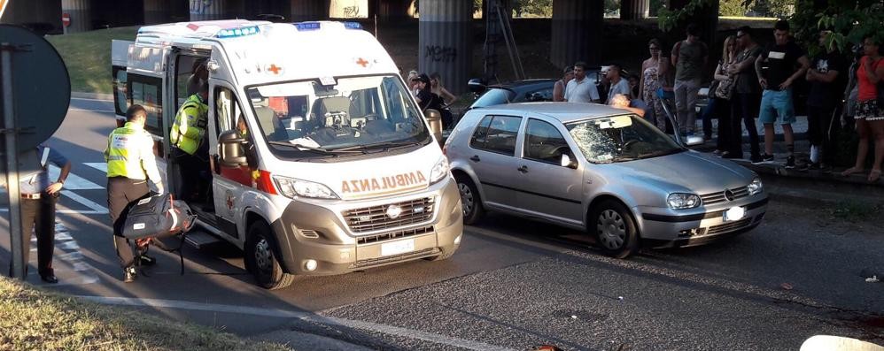 Lissone investimento ciclista via Carducci