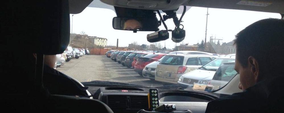 Il Safer Place in dotazione alla Polizia locale di Lissone. Al centro un paio di telecamere in funzione