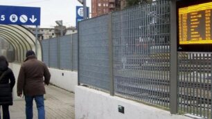 L’ingresso dalla via Comina del sottopasso di stazione di Seregno