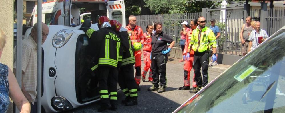 seregno incidente stradale via bixio 6 luglio