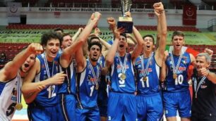 Volley, Alessandro Gianotti e l'Italia Under 17 campioni d'Europa - foto da pagina Facebook Fipav