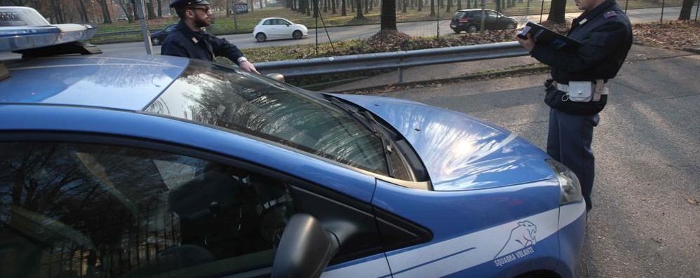 Una pattuglia della polizia di Monza