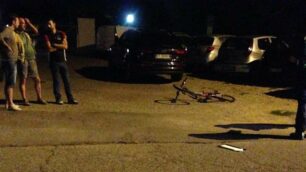 Arcore, il luogo dell’incidente in via Golgi