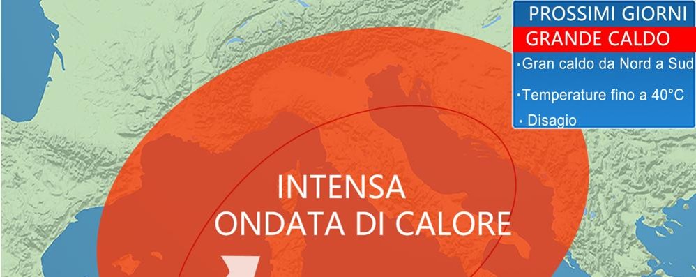 L’ondata di calore che sta investendo l’Italia