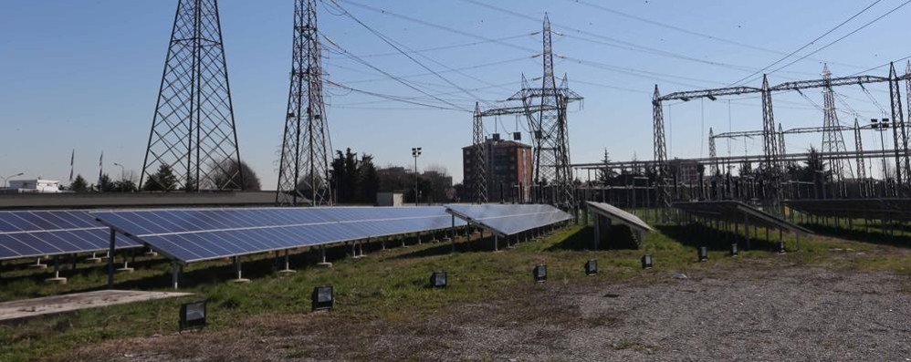 Un impianto di pannelli fotovoltaici