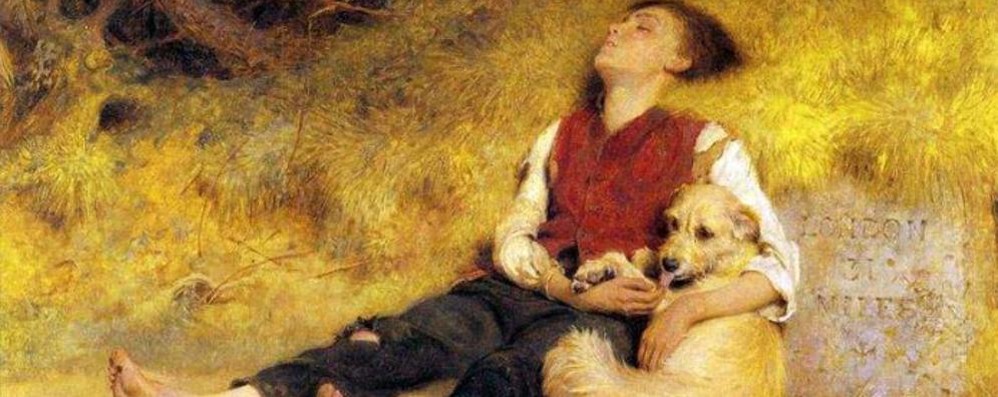 “Il suo unico amico”, 1871 quadro di Briton Rivière