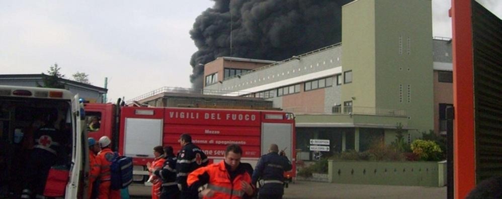 L’incendio del 2010 all’Eureco di Paderno Dugnano