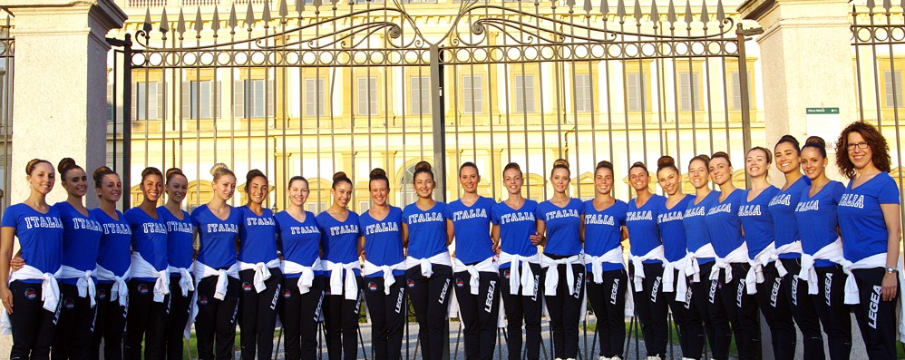 L’Astro Skating, qui davanti alla Villa Reale, difenderà i colori azzurri ai Mondiali in Cina