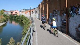 Il canale Villoresi a Monza