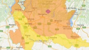 La qualità dell’aria secondo Arpa Lombardia: la fascia arancione la indica come “scadente”