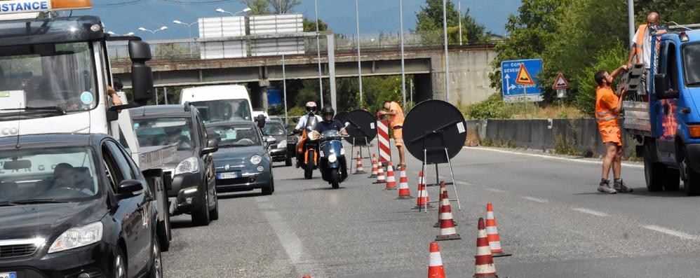 I cantieri partiti lungo la Milano-Meda