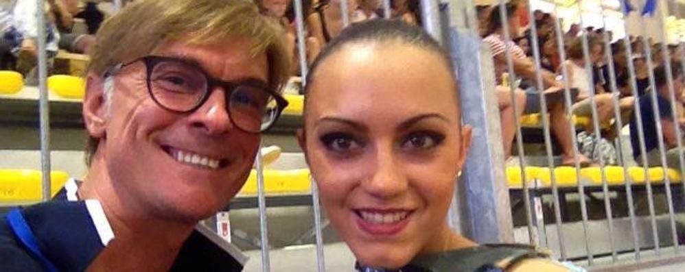 Michela Cima con Michele Terruzzi, il suo allenatore