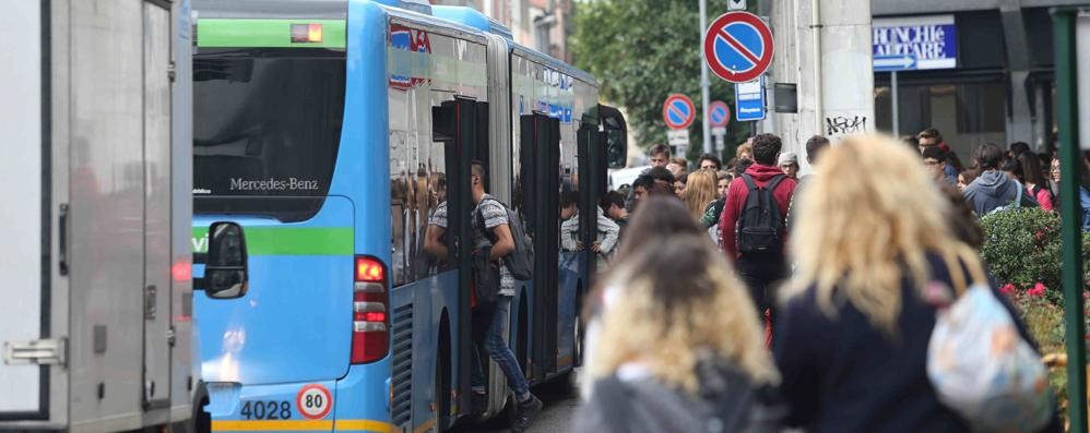 Un autobus a Monza