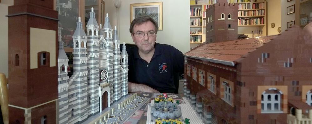 Marco Montrasio ha realizzato in Lego il centro di Monza