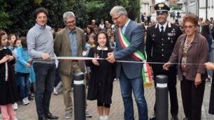 L’inaugurazione del ponte pedonale