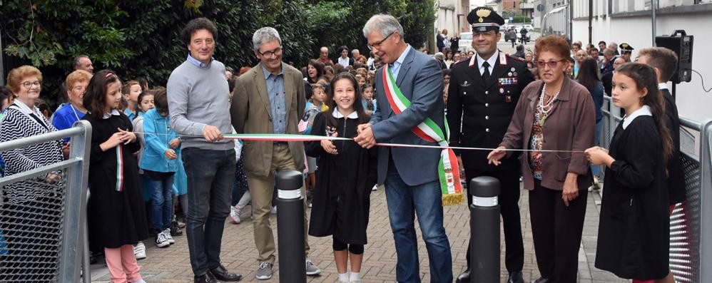 L’inaugurazione del ponte pedonale