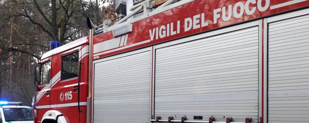 Un intervento dei vigili del fuoco