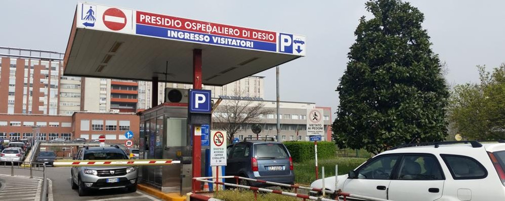 L’ingresso dell’ospedale di Desio