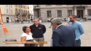 I giocatori del Monza calcio alla redazione mobile de il Cittadino