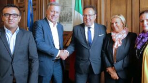Monza: il nuovo direttore generale del Comune Pasquale Criscuolo col sindaco Dario Allevi