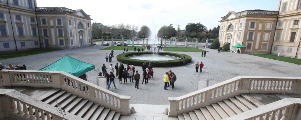 Il cortile d’onore della Villa reale