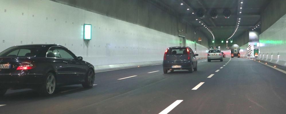 Il tunnel della Statale 36 a Monza