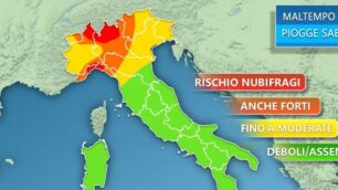 Le previsioni di 3Bmeteo per sabato sera