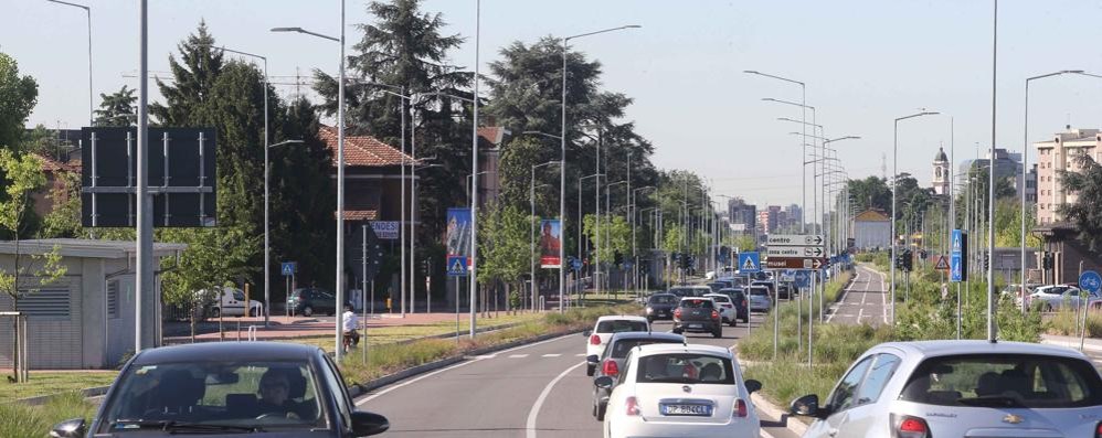 Un tratto di viale Lombardia