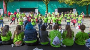 I partecipanti alla corsa nel Parco