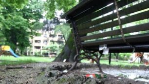 Monza, i giardinetti di via Visconti