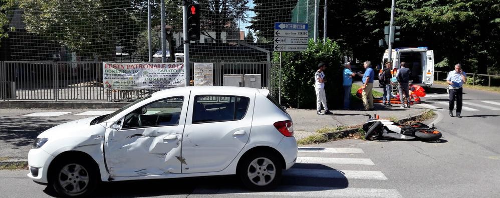 La scena dell’incidente