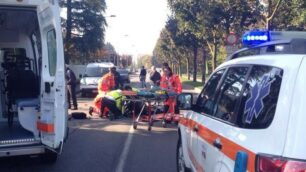 Arcore, investimento ciclista via Golgi