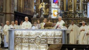 Delpini nel Duomo di Monza nella sua recente visita, lo scorso fine agosto.