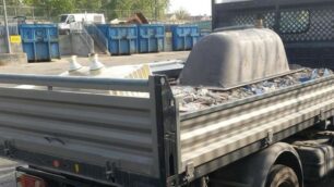 Ul camion sequestrato dalla polizia locale