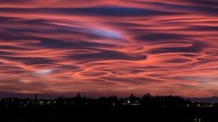 Foto cielo domenica sera 29 ottobre 2017: Renate dal lettore Riccardo Chicco Rigamonti