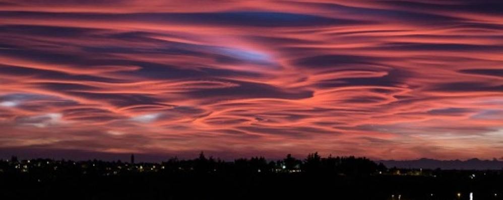 Foto cielo domenica sera 29 ottobre 2017: Renate dal lettore Riccardo Chicco Rigamonti