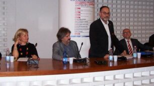 La presentazione del nuovo codice antimafia avvenuta a Seregno: la senatrice Ricchiuti è la seconda da sinistra