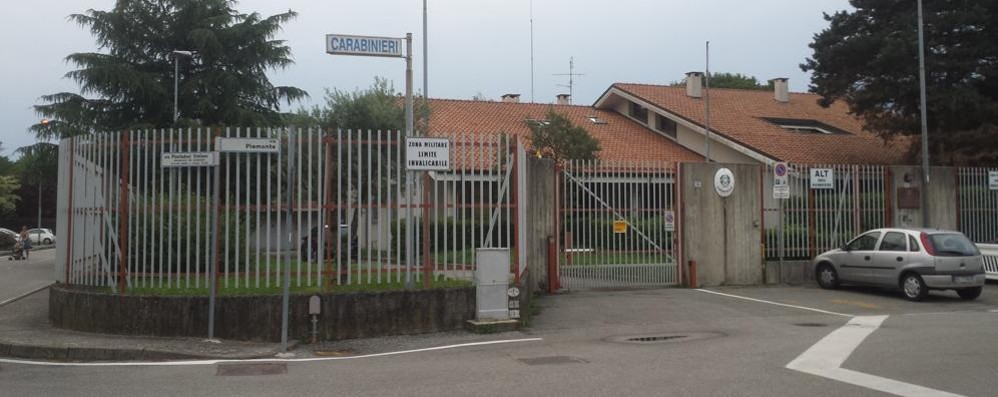 La caserma dei carabinieri di Bernareggio