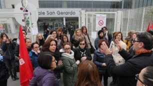 Monza la protesta dei lavoratori Inplanta