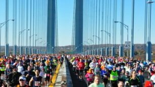 Maratona di New York: il suggestivo passaggio sul ponte di Verrazzano