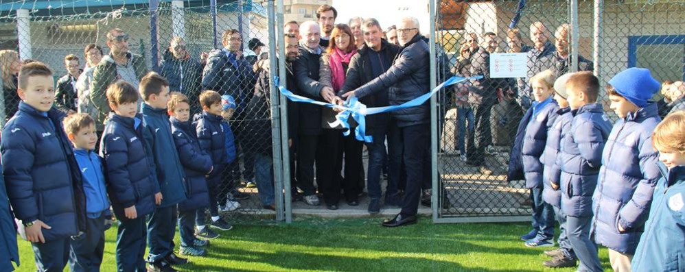 L’inaugurazione del campo della Pro Lissone