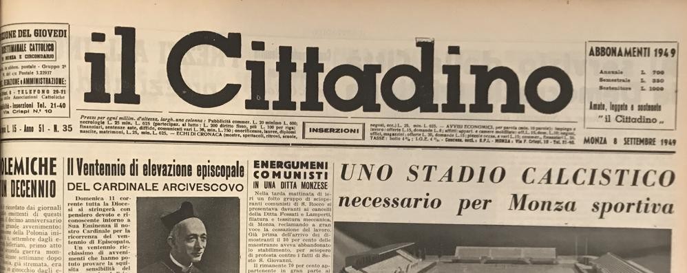 Le pagine di storia monzesi nella rubrica Mi ritorni in mente